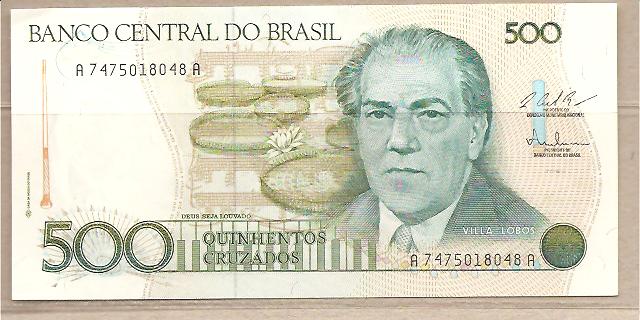 30376 - Brasile - banconota non circolata da 500 Cruzado