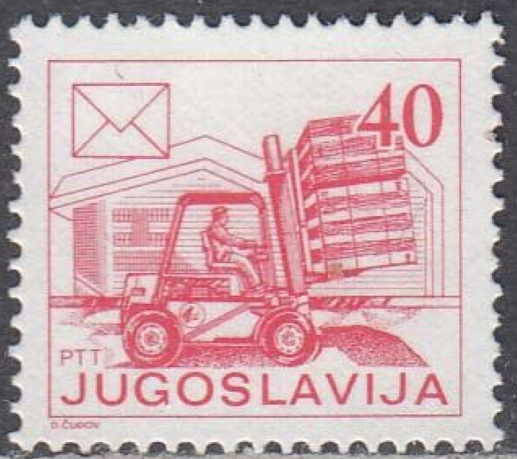 52384 - 1986 Jugoslavia Trasporto postale muletto 40 - nuovo