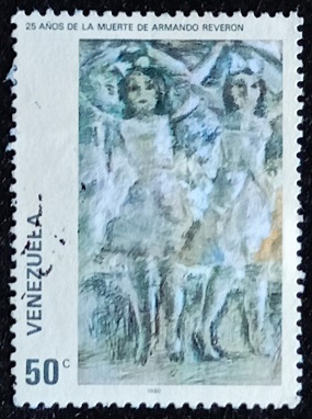 52580 - 1980 Venezuela Quadri Armando Reveron 50 - usato