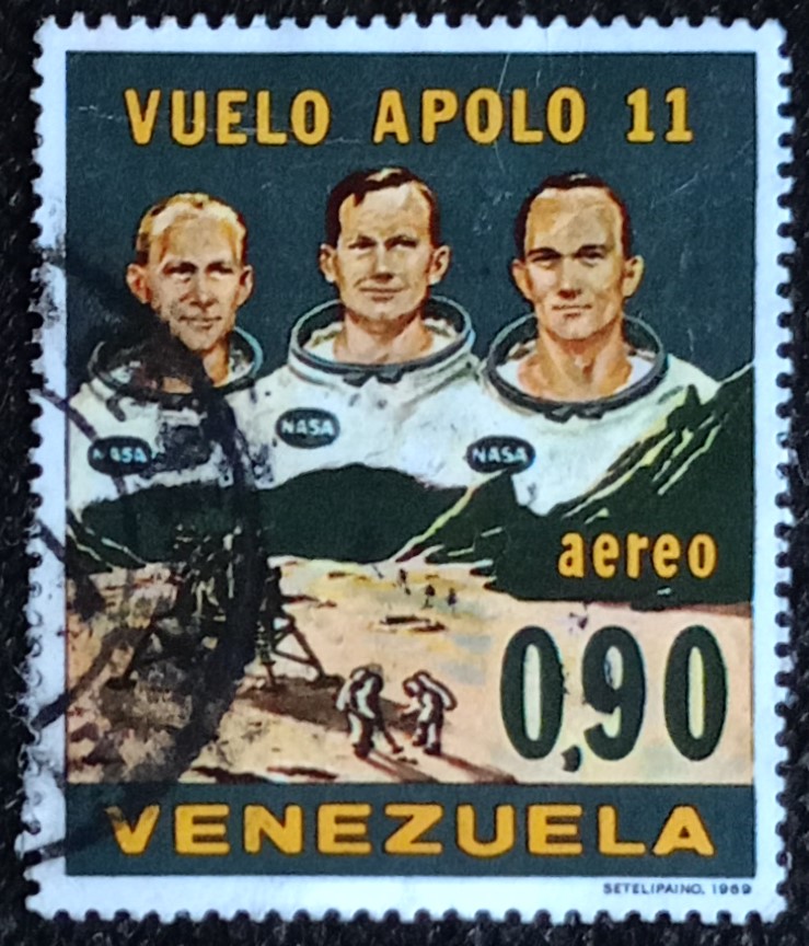 52581 - 1969 Venezuela Apollo 11 astronauti 0,90 - usato